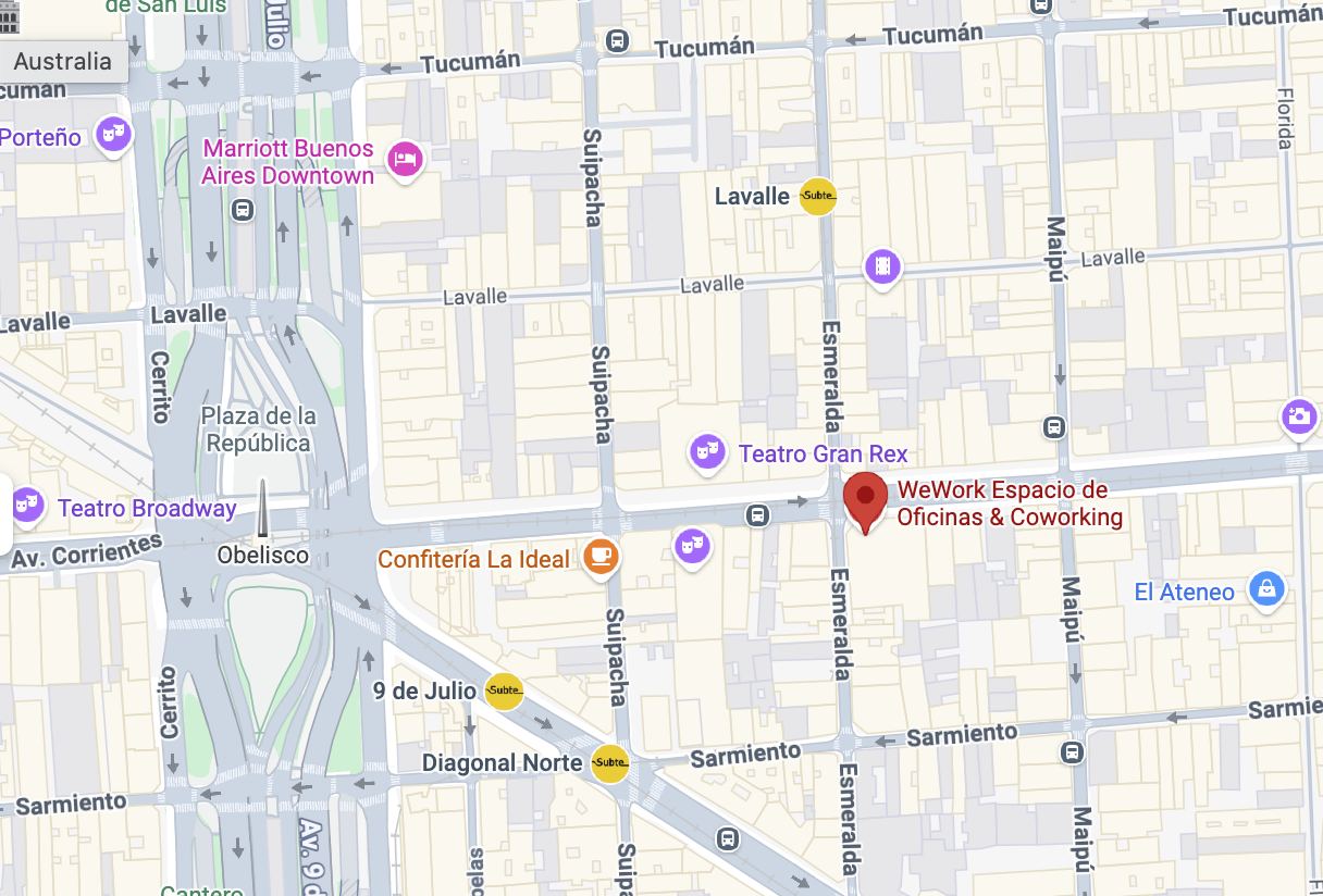 WeWork ubicación
